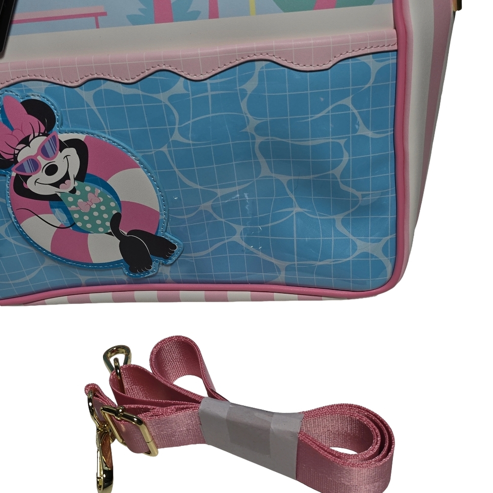 Loungefly Disney Minnie Mouse Tropical Paradise Tote Nwt - Picture 3 of 5